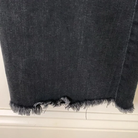 Sincerely Jules Black Flare Wide Leg Jeans High Waisted and FrayHem women SZ 27 - Picture 9 of 14